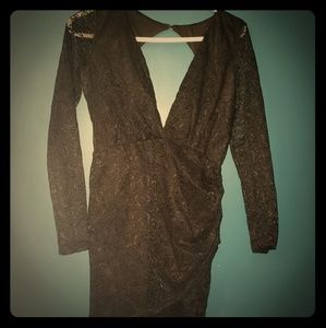 Black lace dress